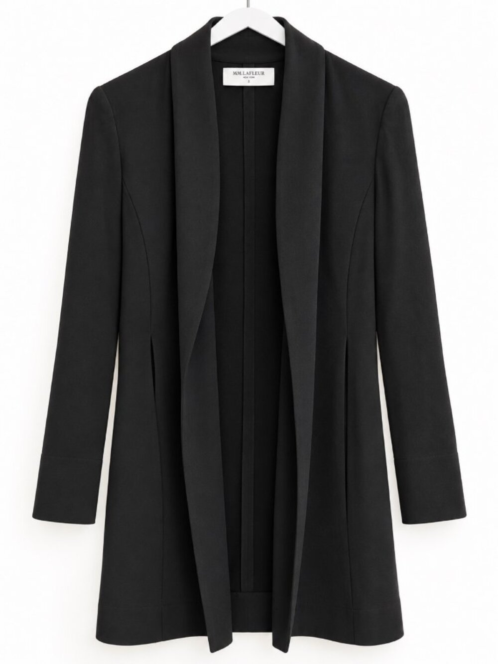 MM.LaFleur Long Blazer Cardigan β Black β Size Small